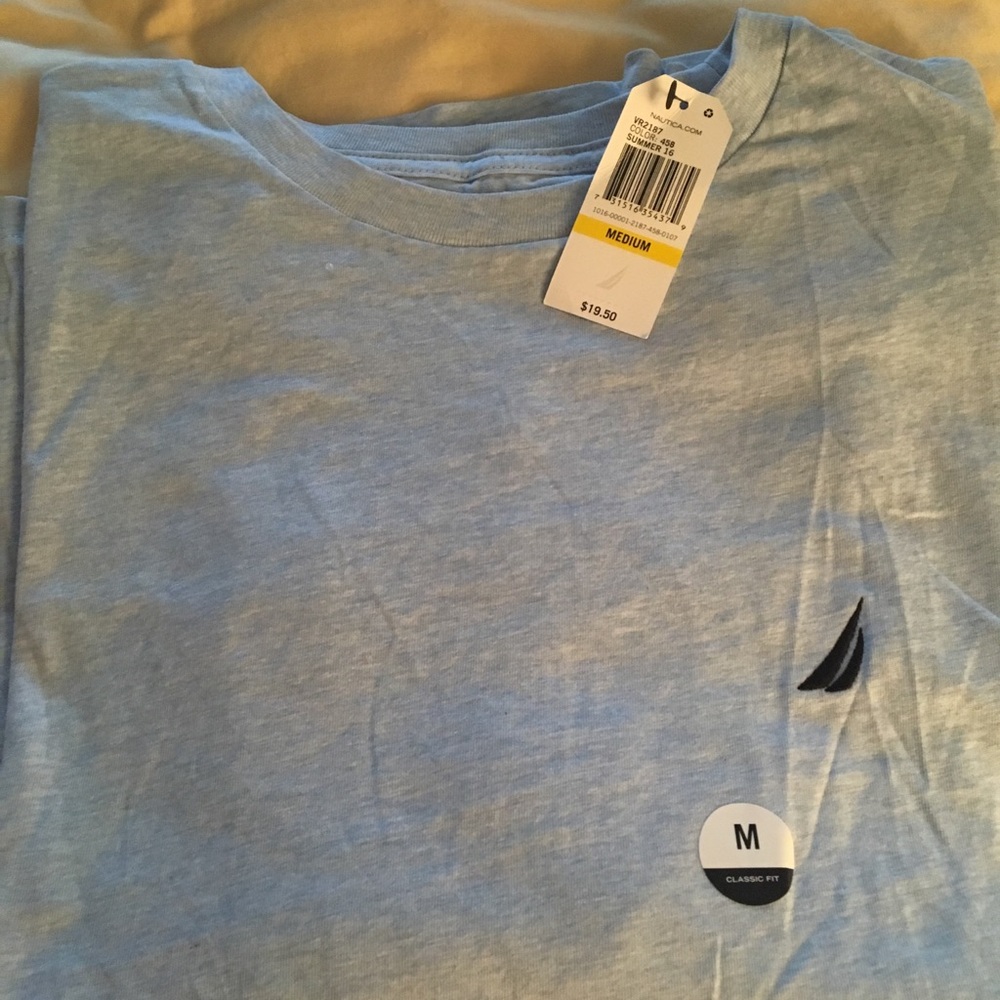 Men's new with tags light blue Nautica T-shirt